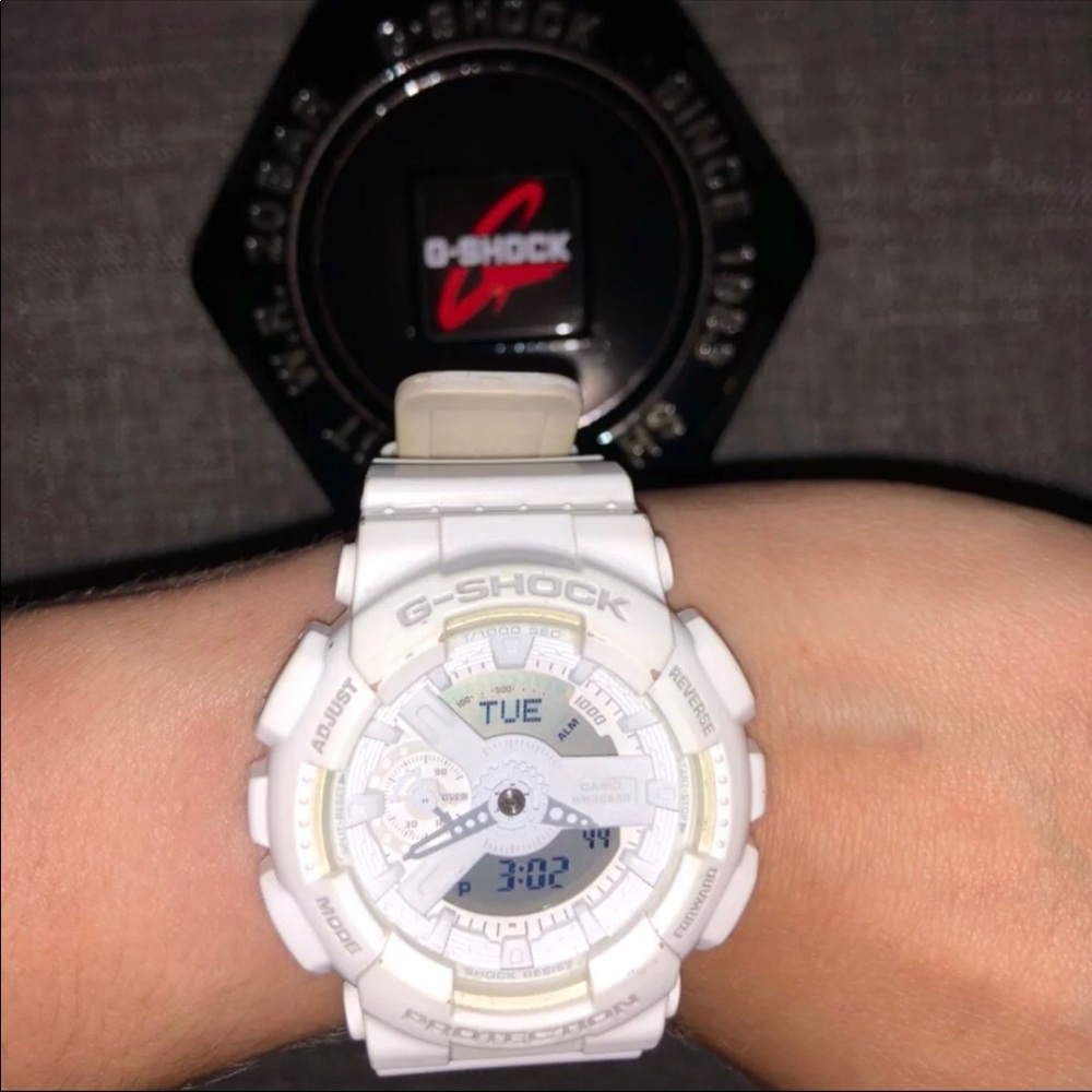 G Shock White Watch